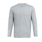 90 GO FUN mens antibacterial long-sleeved T-shirt Gray